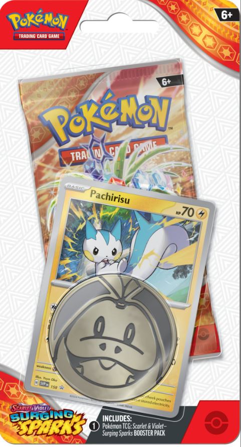 Pokemon Scarlet and Violet 8 Surging Sparks Checklane Blister
